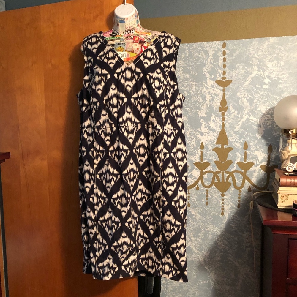 🎈3/$10🎈Talbots Sleeveless Lined Cotton Dress